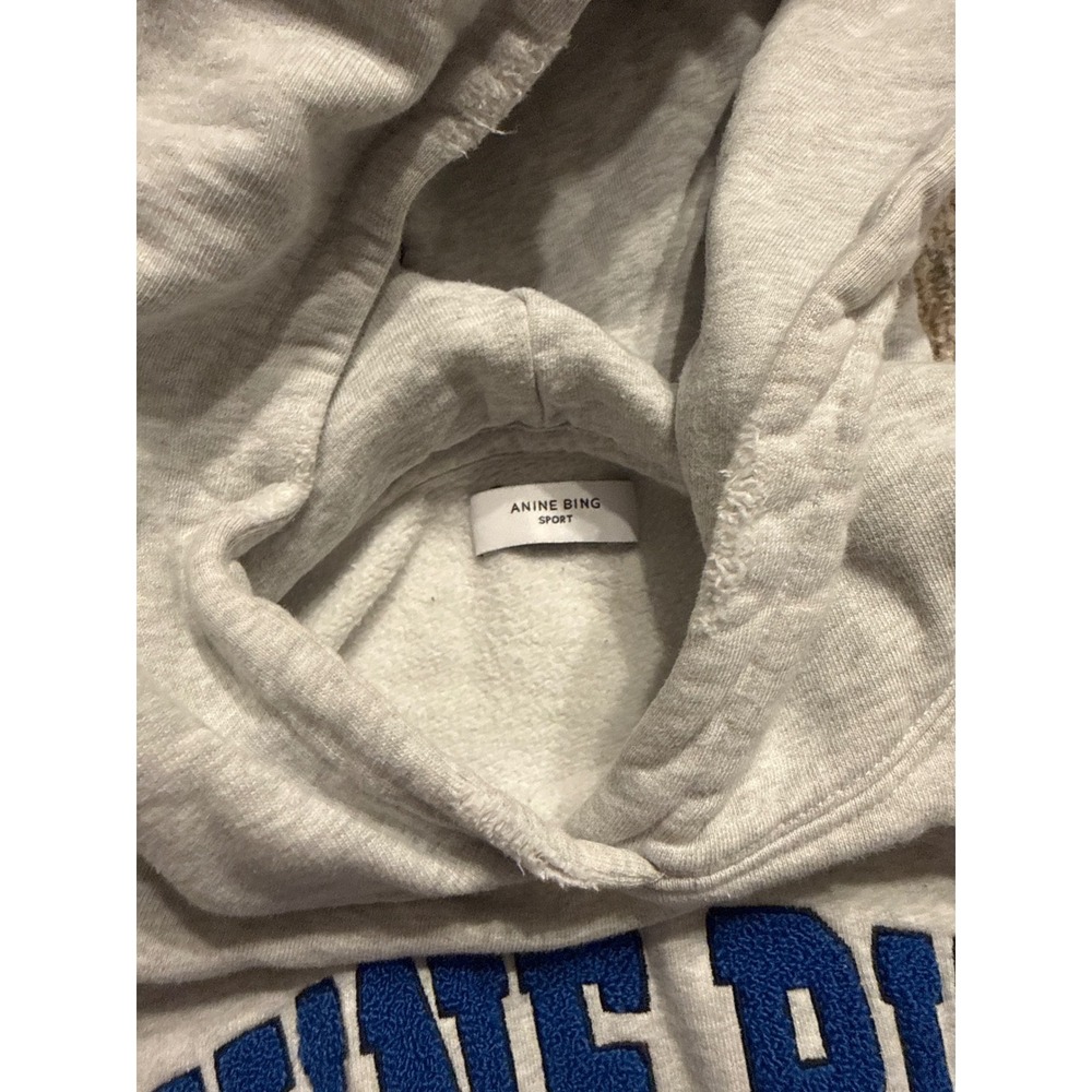 Anine Bing Tyler Hoodie Heather Grey Size Small Excellent Condition - Picture 2 of 7